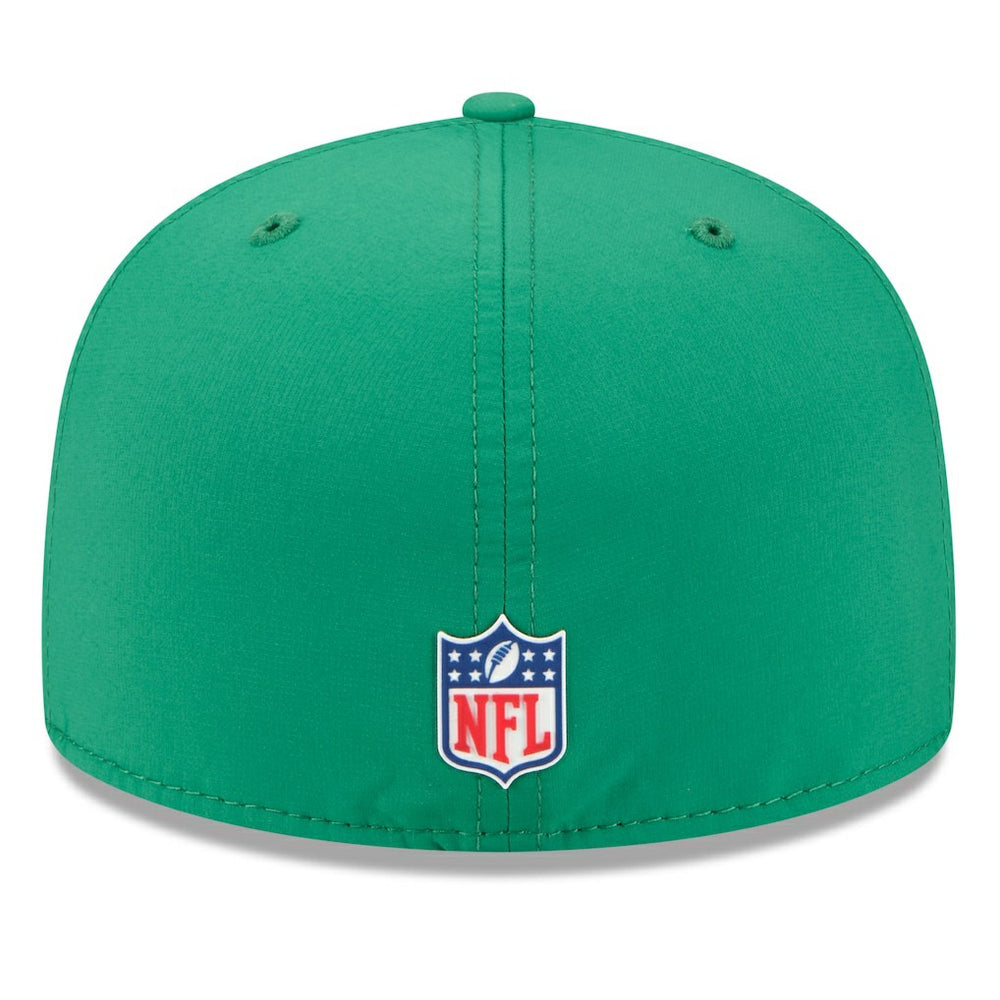Philadelphia Eagles New Era 2025 Sideline Throwback 59FIFTY Fitted Hat Kelly Green - NFL