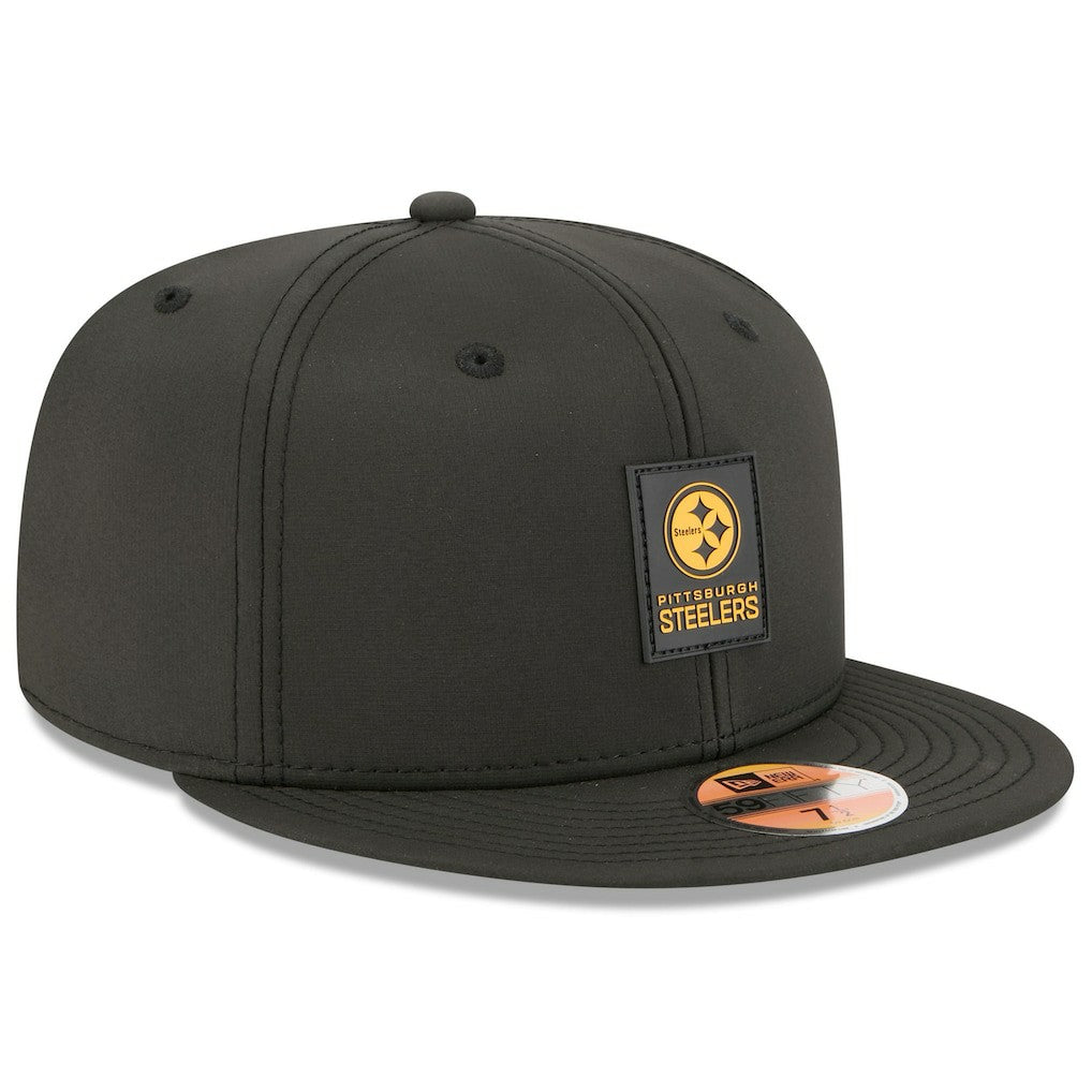 Pittsburgh Steelers New Era 2025 Sideline 59FIFTY Fitted Hat Black - NFL