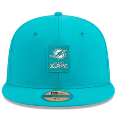 Miami Dolphins New Era 2025 Sideline 59FIFTY Fitted Hat Aqua - NFL