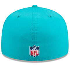 Miami Dolphins New Era 2025 Sideline 59FIFTY Fitted Hat Aqua - NFL