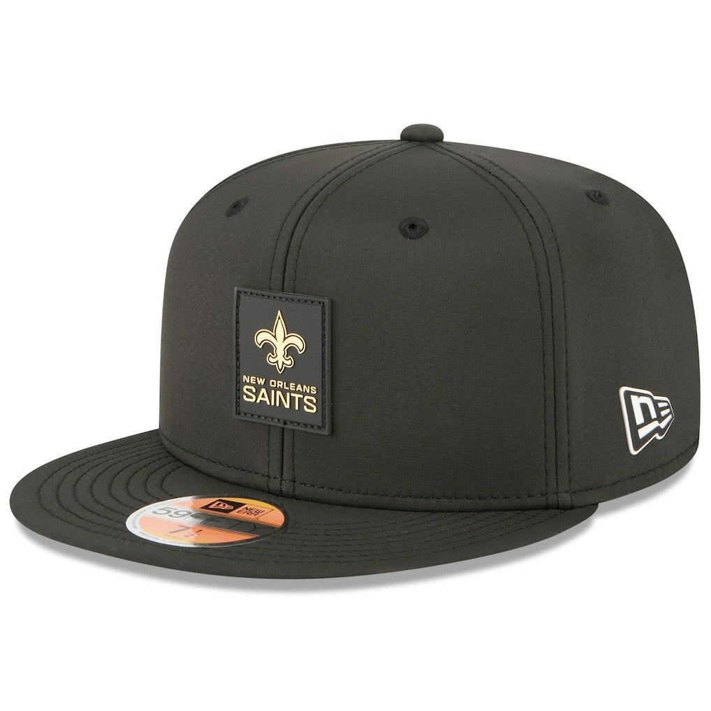 New Orleans Saints New Era 2025 Sideline 59FIFTY Fitted Hat Black - NFL