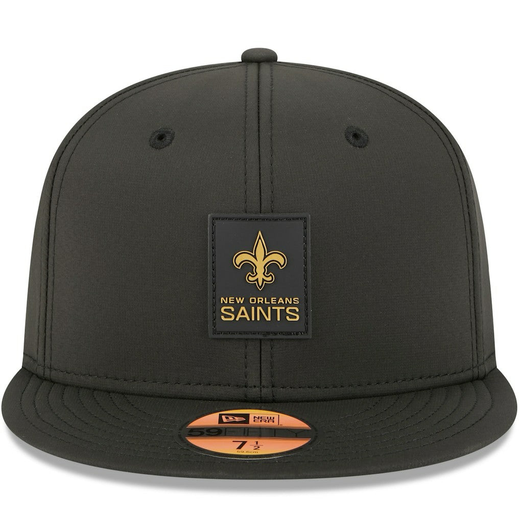 New Orleans Saints New Era 2025 Sideline 59FIFTY Fitted Hat Black - NFL
