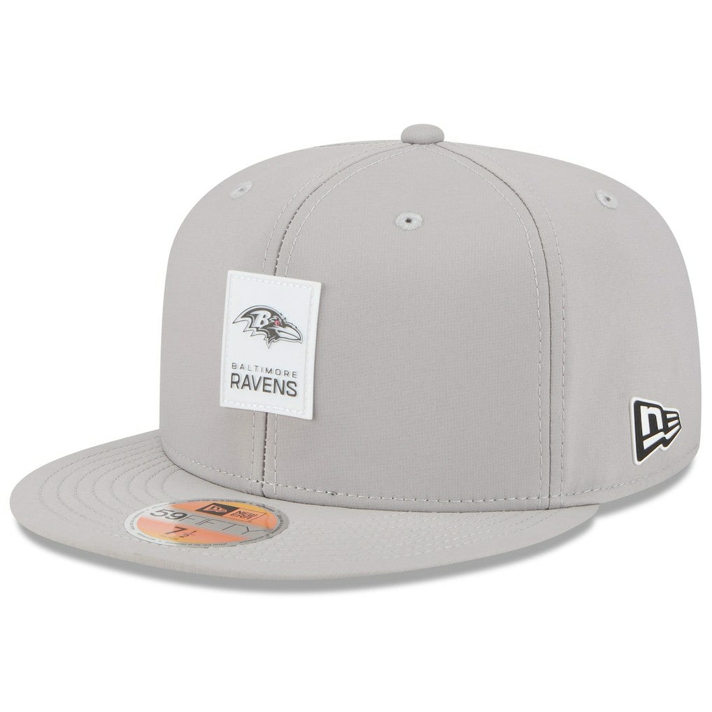 Baltimore Ravens New Era 2025 Sideline 59FIFTY Fitted Hat Gray - NFL