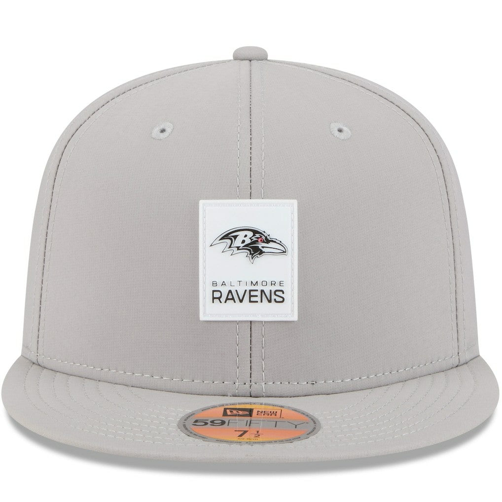 Baltimore Ravens New Era 2025 Sideline 59FIFTY Fitted Hat Gray - NFL