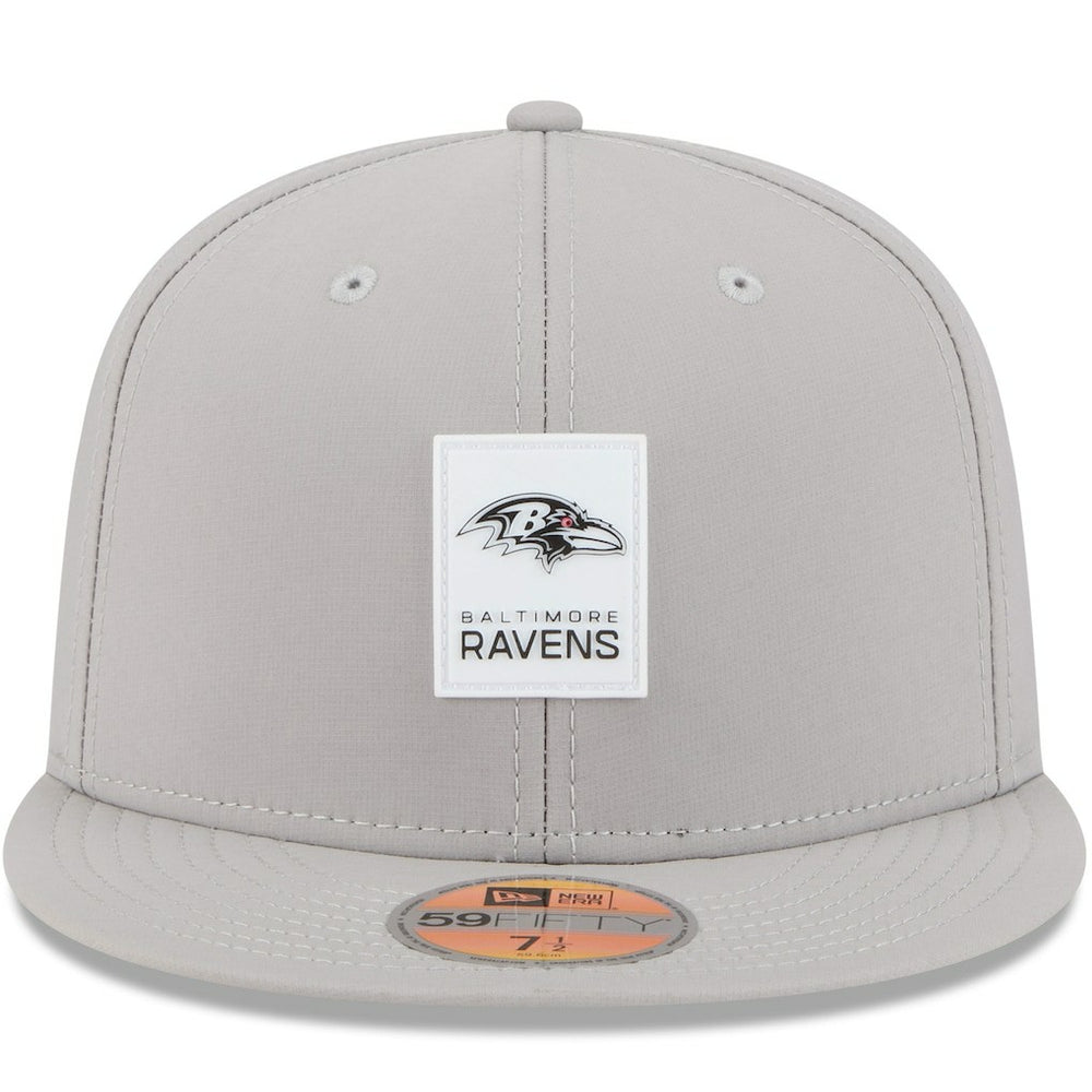 Baltimore Ravens New Era 2025 Sideline 59FIFTY Fitted Hat Gray - NFL