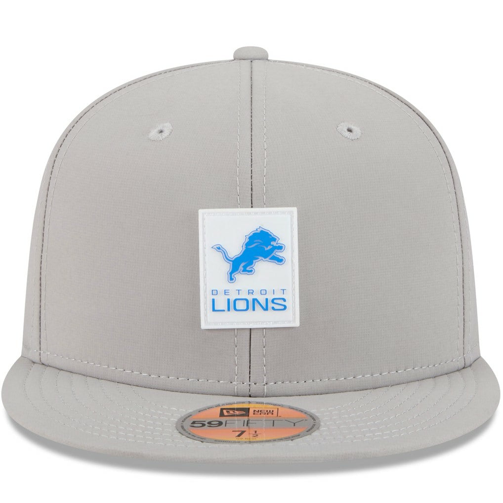 Detroit Lions New Era 2025 Sideline 59FIFTY Fitted Hat Gray - NFL