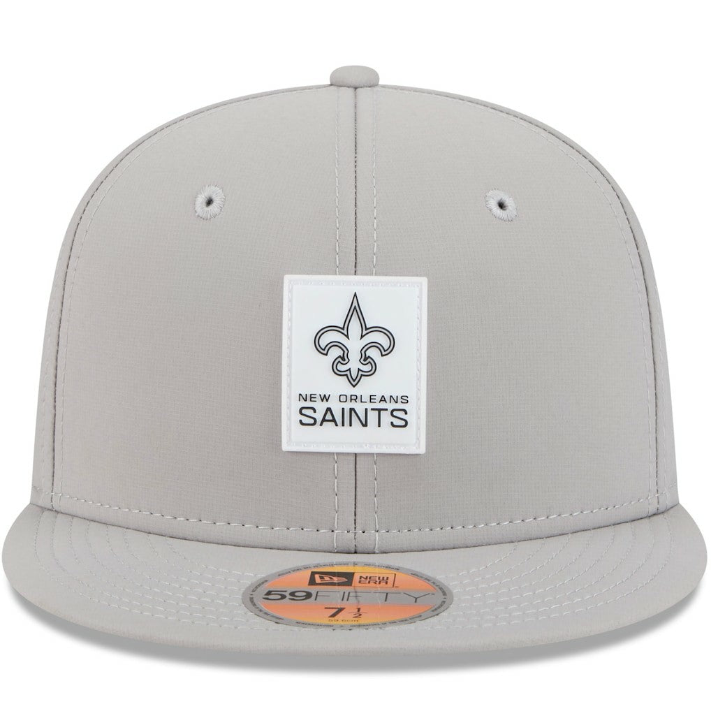 New Orleans Saints New Era 2025 Sideline 59FIFTY Fitted Hat Gray - NFL