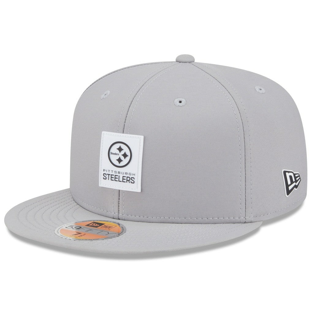 Pittsburgh Steelers New Era 2025 Sideline 59FIFTY Fitted Hat Gray - NFL
