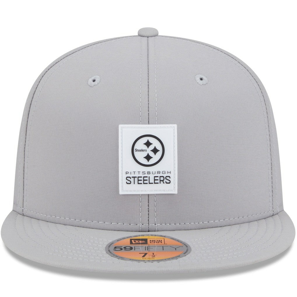 Pittsburgh Steelers New Era 2025 Sideline 59FIFTY Fitted Hat Gray - NFL