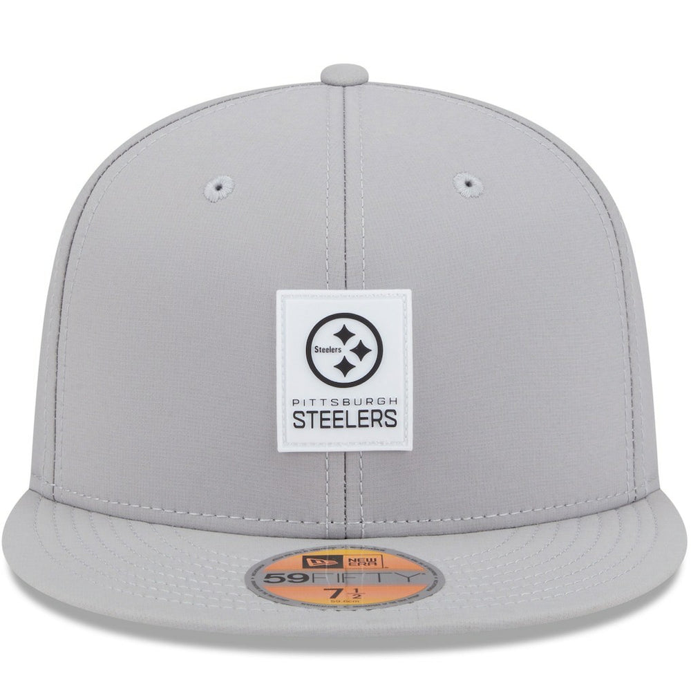Pittsburgh Steelers New Era 2025 Sideline 59FIFTY Fitted Hat Gray - NFL