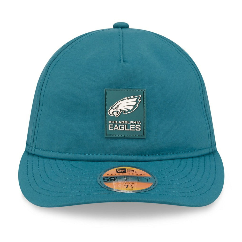 Philadelphia Eagles New Era 2025 Sideline Retro Crown 59FIFTY Fitted Hat Midnight Green - NFL