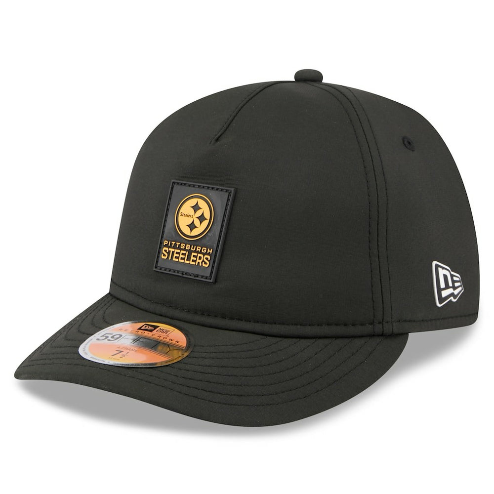 Pittsburgh Steelers New Era 2025 Sideline Retro Crown 59FIFTY Fitted Hat Black - NFL