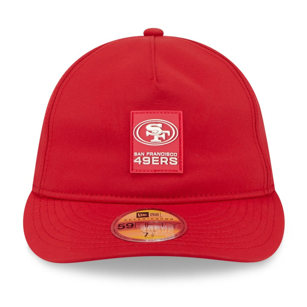 San Francisco 49ers New Era 2025 Sideline Retro Crown 59FIFTY Fitted Hat Scarlet - NFL