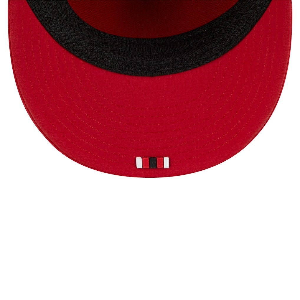 San Francisco 49ers New Era 2025 Sideline Retro Crown 59FIFTY Fitted Hat Scarlet - NFL