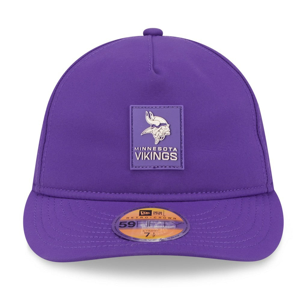 Minnesota Vikings New Era 2025 Sideline Retro Crown 59FIFTY Fitted Hat Purple - NFL