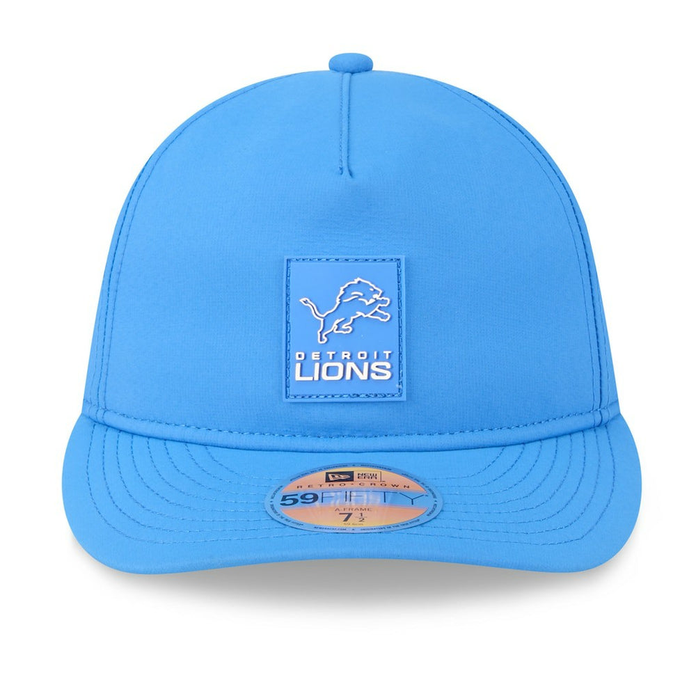 Detroit Lions New Era 2025 Sideline Retro Crown 59FIFTY Fitted Hat Blue - NFL