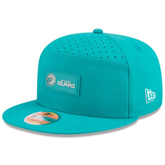 Miami Dolphins New Era 2025 Sideline Throwback Split Panel 9FIFTY Snapback Hat Aqua - NFL