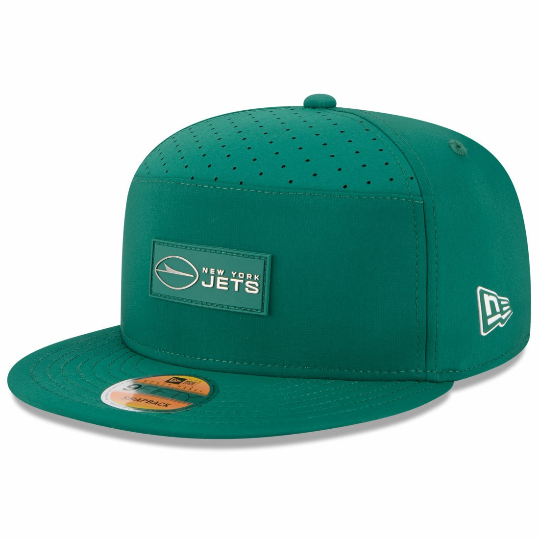 New York Jets New Era 2025 Sideline Split Panel 9FIFTY Snapback Hat Green - NFL