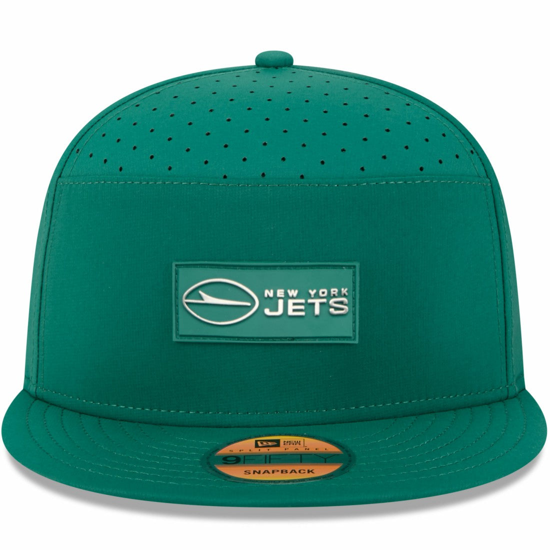 New York Jets New Era 2025 Sideline Split Panel 9FIFTY Snapback Hat Green - NFL
