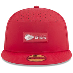 Kansas City Chiefs New Era 2025 Sideline Split Panel 9FIFTY Snapback Hat Red - NFL