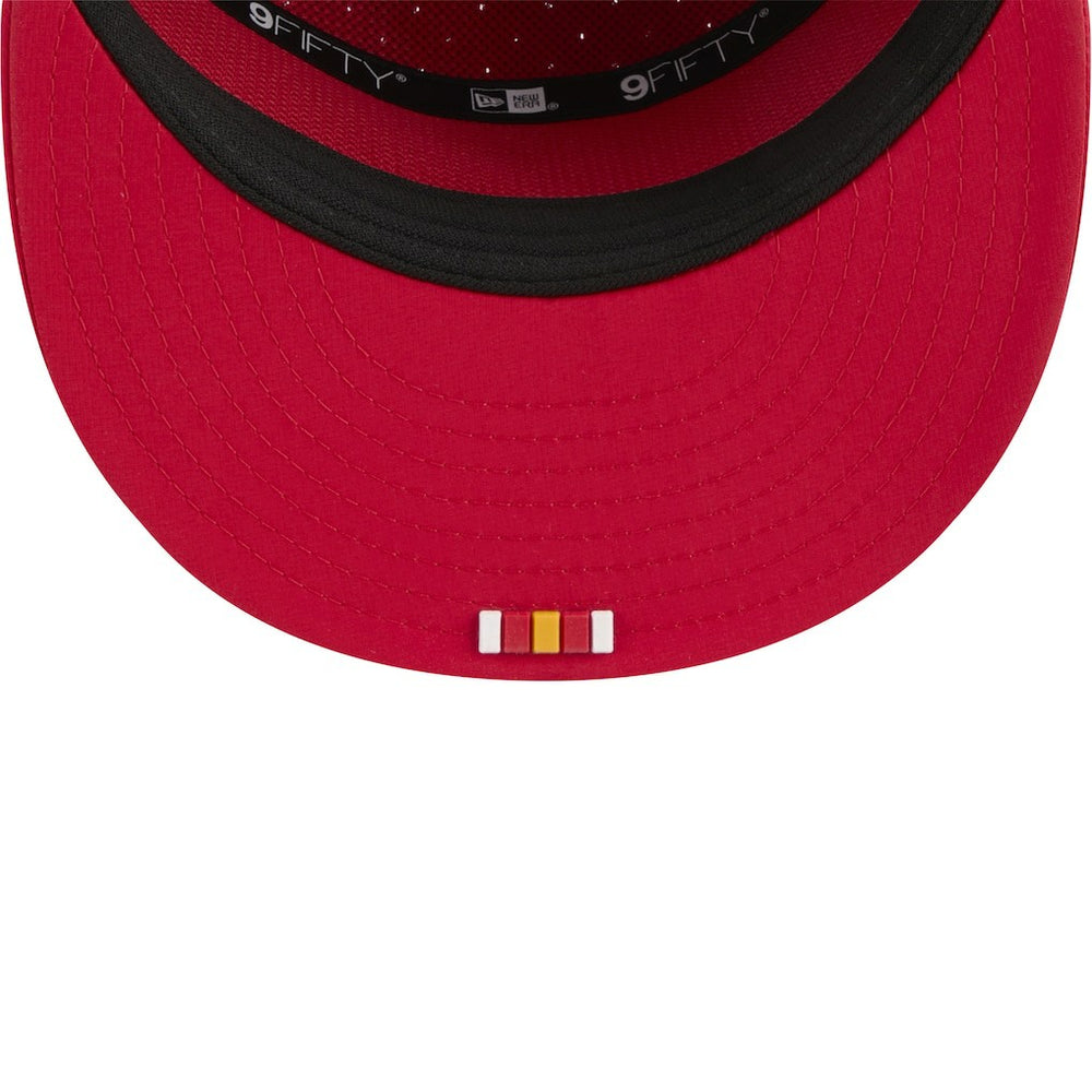 Kansas City Chiefs New Era 2025 Sideline Split Panel 9FIFTY Snapback Hat Red - NFL