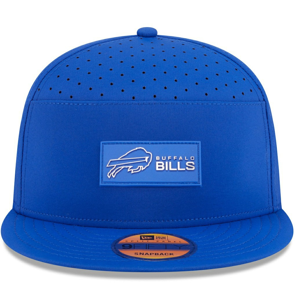 Buffalo Bills New Era 2025 Sideline Split Panel 9FIFTY Snapback Hat Royal - NFL