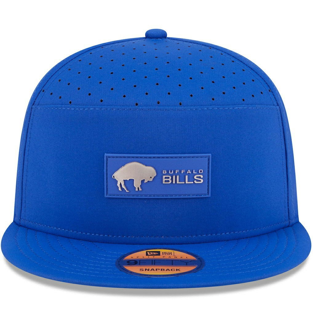 Buffalo Bills New Era 2025 Sideline Throwback Split Panel 9FIFTY Snapback Hat Royal - NFL