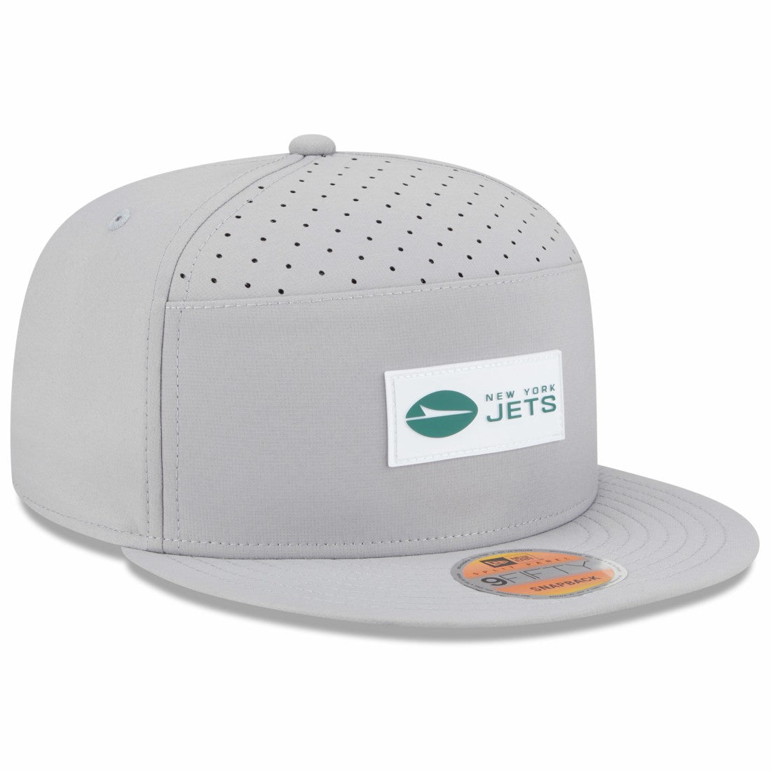 New York Jets New Era 2025 Sideline Split Panel 9FIFTY Snapback Hat Gray - NFL