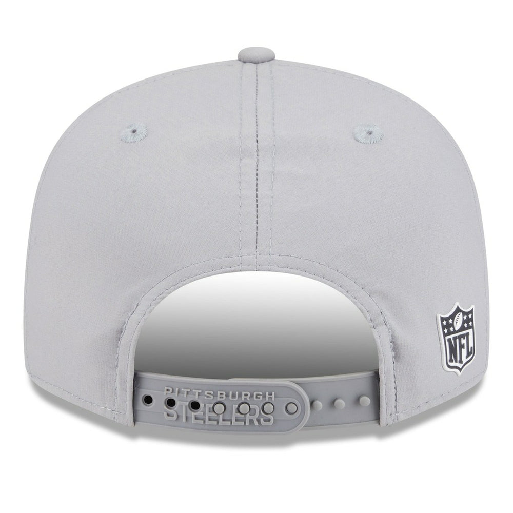 Pittsburgh Steelers New Era 2025 Sideline Split Panel 9FIFTY Snapback Hat Gray - NFL
