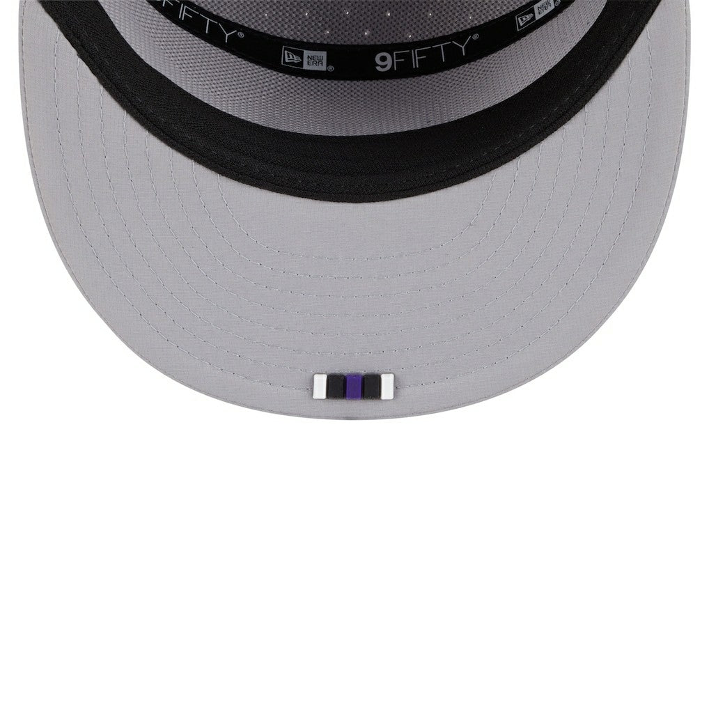 Baltimore Ravens New Era 2025 Sideline Split Panel 9FIFTY Snapback Hat Gray - NFL