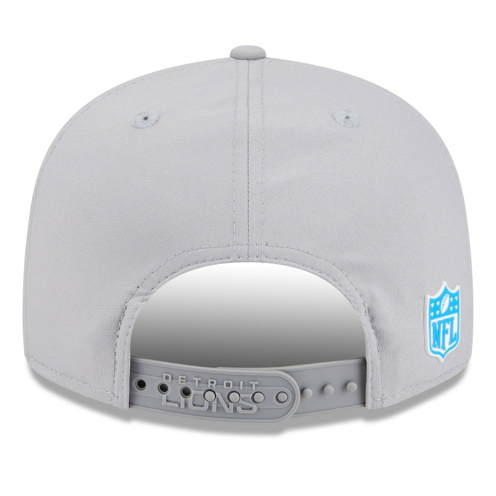 Detroit Lions New Era 2025 Sideline Split Panel 9FIFTY Snapback Hat Gray - NFL