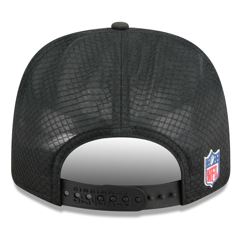 Cincinnati Bengals New Era 2025 Sideline 9SEVENTY Trucker Adjustable Hat Black - NFL