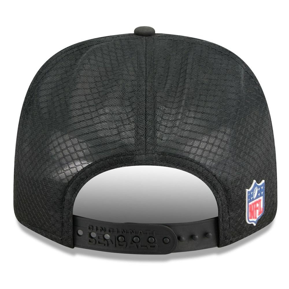 Cincinnati Bengals New Era 2025 Sideline 9SEVENTY Trucker Adjustable Hat Black - NFL