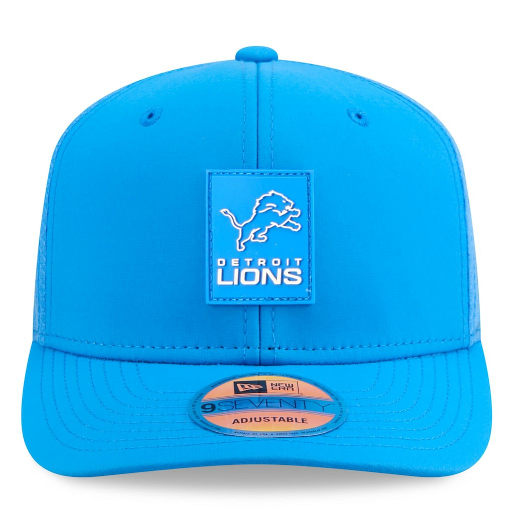Detroit Lions New Era 2025 Sideline 9SEVENTY Trucker Adjustable Hat Blue - NFL