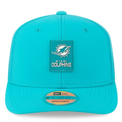 Miami Dolphins New Era 2025 Sideline 9SEVENTY Trucker Adjustable Hat Aqua - NFL