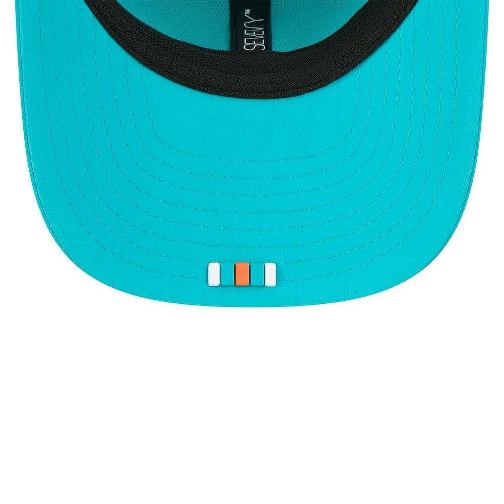 Miami Dolphins New Era 2025 Sideline 9SEVENTY Trucker Adjustable Hat Aqua - NFL