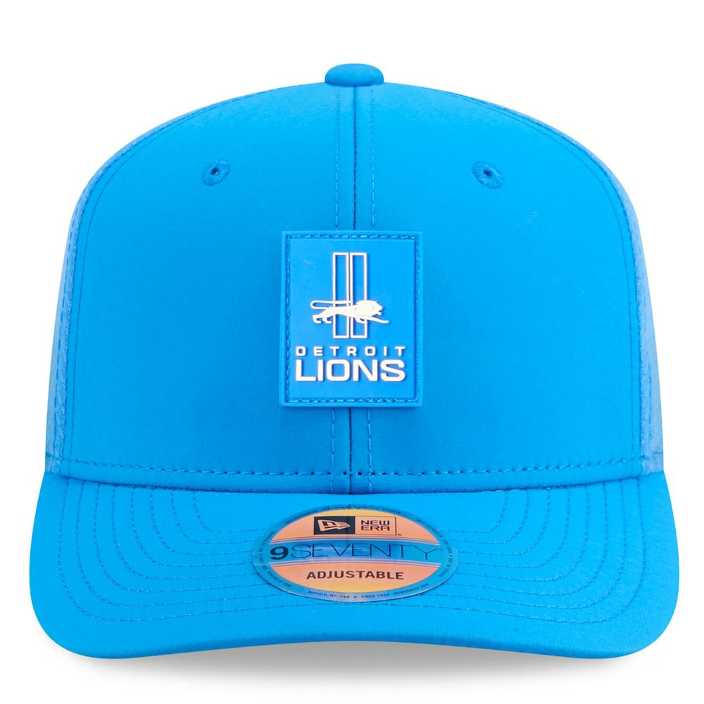 Detroit Lions New Era 2025 Sideline Throwback 9SEVENTY Trucker Adjustable Hat Blue - NFL