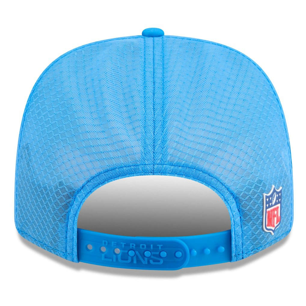 Detroit Lions New Era 2025 Sideline Throwback 9SEVENTY Trucker Adjustable Hat Blue - NFL