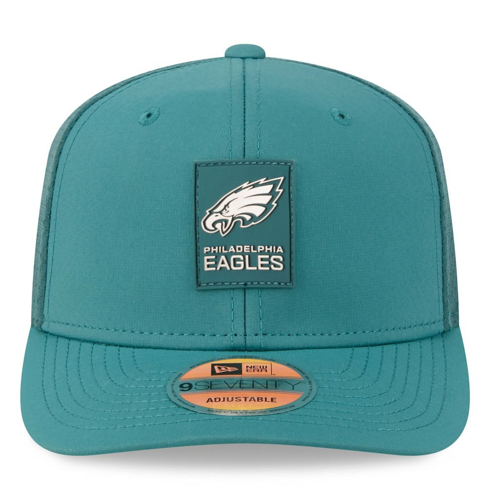 Philadelphia Eagles New Era 2025 Sideline 9SEVENTY Trucker Adjustable Hat Green - NFL