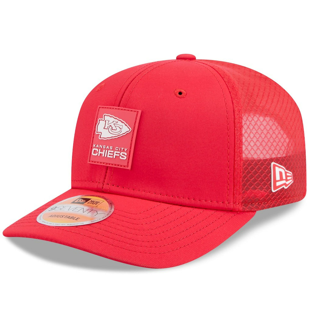 Kansas City Chiefs New Era 2025 Sideline 9SEVENTY Trucker Adjustable Hat Red - NFL