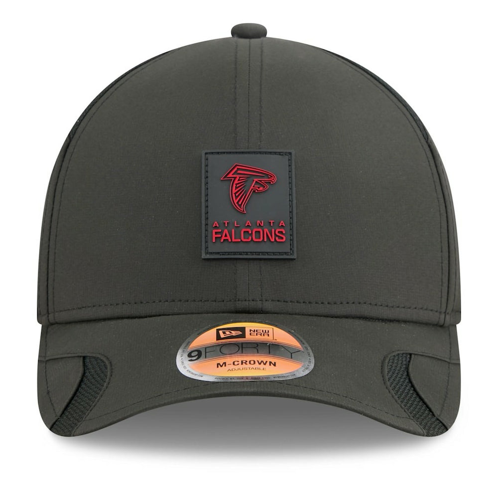 Atlanta Falcons New Era 2025 Sideline M-Crown 9FORTY Adjustable Hat Black - NFL