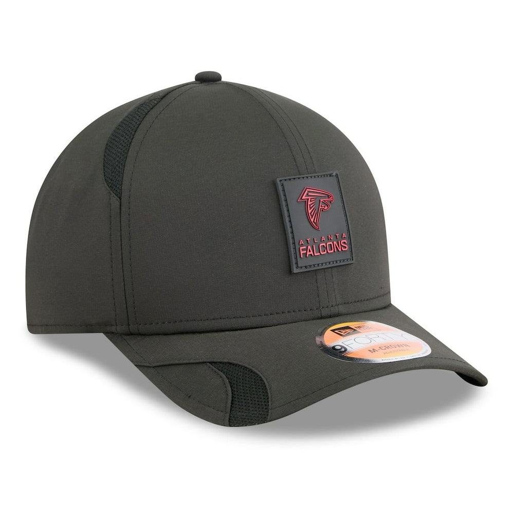 Atlanta Falcons New Era 2025 Sideline M-Crown 9FORTY Adjustable Hat Black - NFL