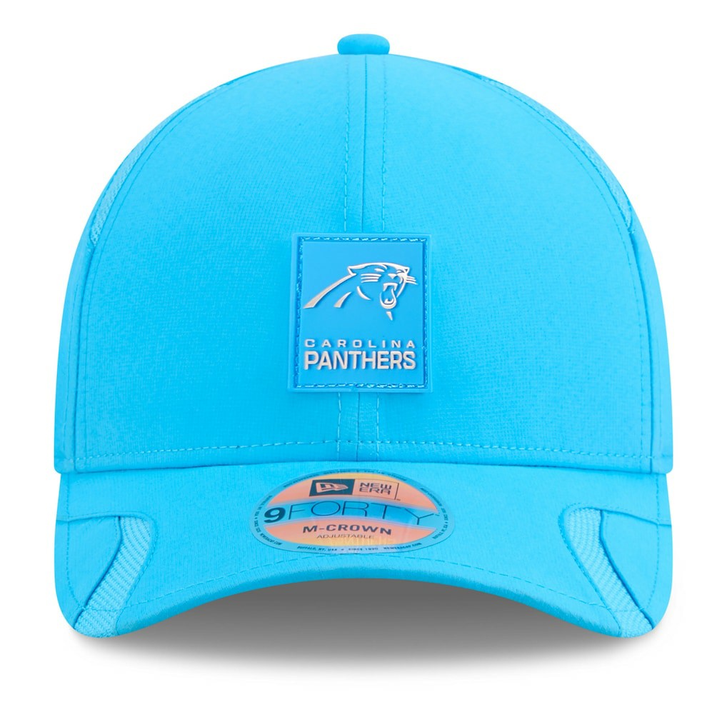 Carolina Panthers New Era 2025 Sideline M-Crown 9FORTY Adjustable Hat Blue - NFL