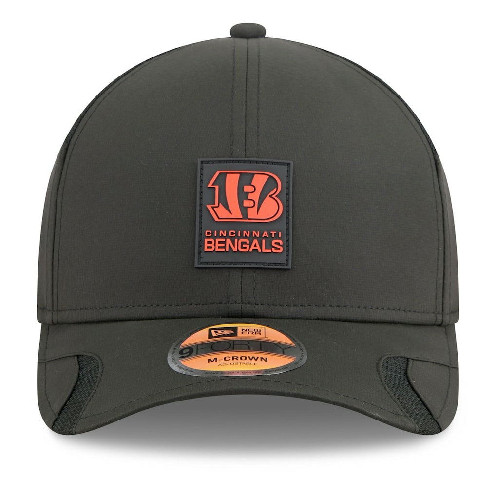 Cincinnati Bengals New Era 2025 Sideline M-Crown 9FORTY Adjustable Hat Black - NFL