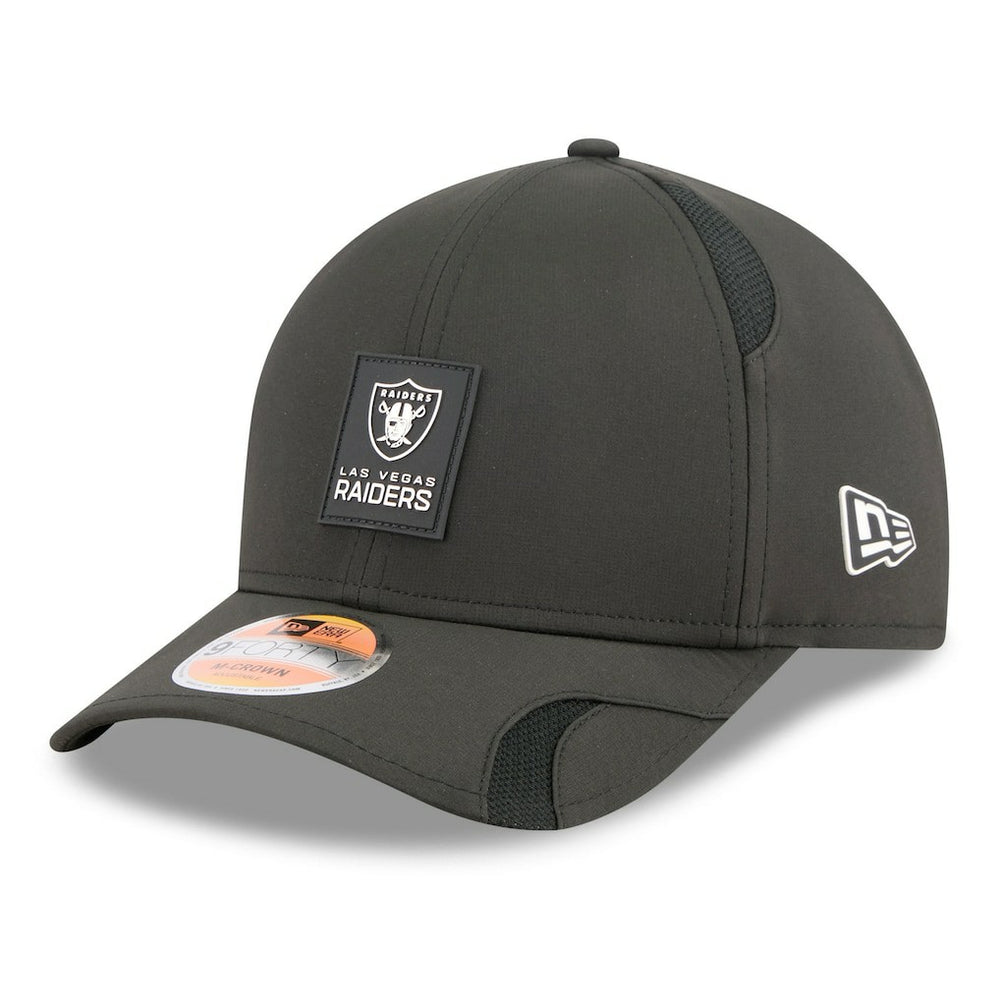 Las Vegas Raiders New Era 2025 Sideline M-Crown 9FORTY Adjustable Hat Black - NFL