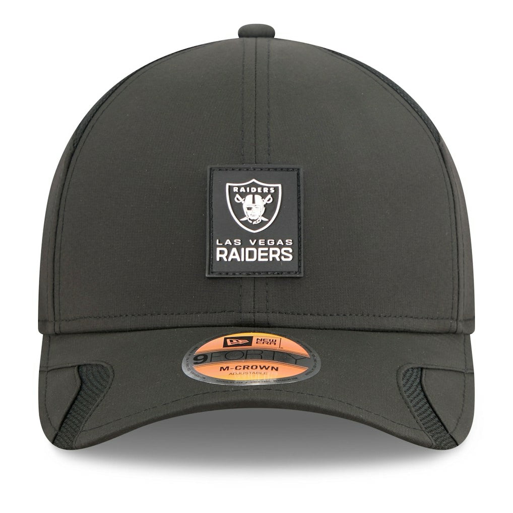 Las Vegas Raiders New Era 2025 Sideline M-Crown 9FORTY Adjustable Hat Black - NFL
