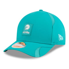 Miami Dolphins New Era 2025 Sideline Throwback M-Crown 9FORTY Adjustable Hat Aqua - NFL