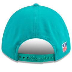 Miami Dolphins New Era 2025 Sideline Throwback M-Crown 9FORTY Adjustable Hat Aqua - NFL