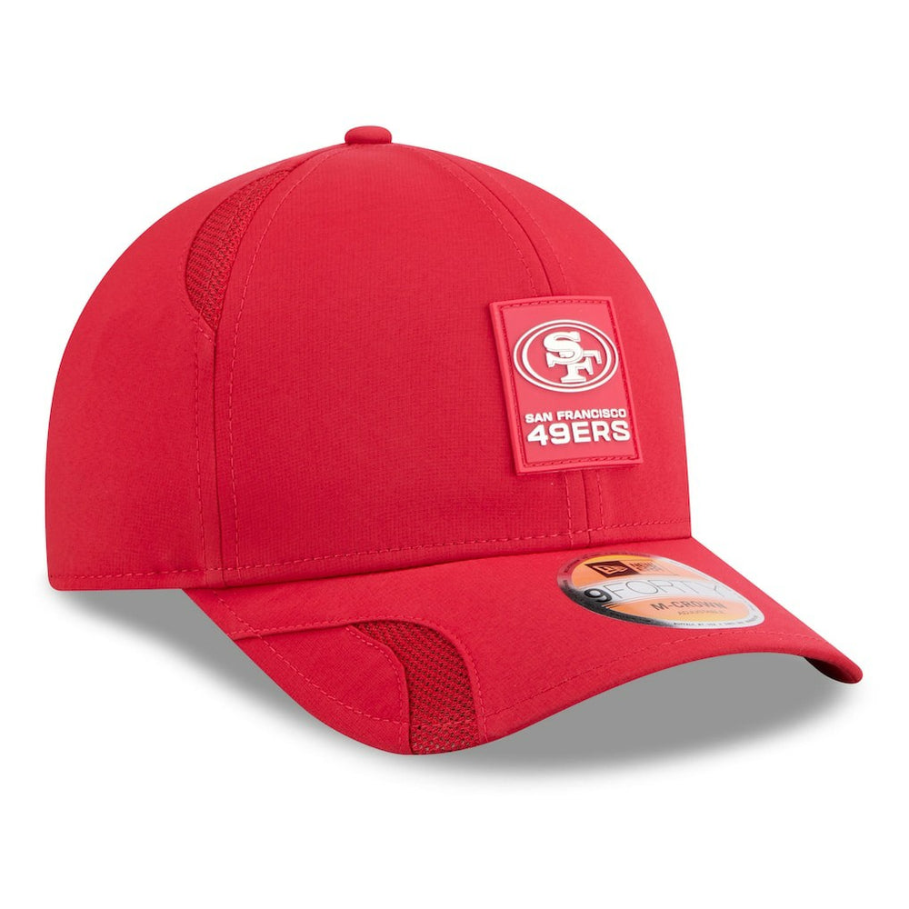 San Francisco 49ers New Era 2025 Sideline M-Crown 9FORTY Adjustable Hat Scarlet - NFL