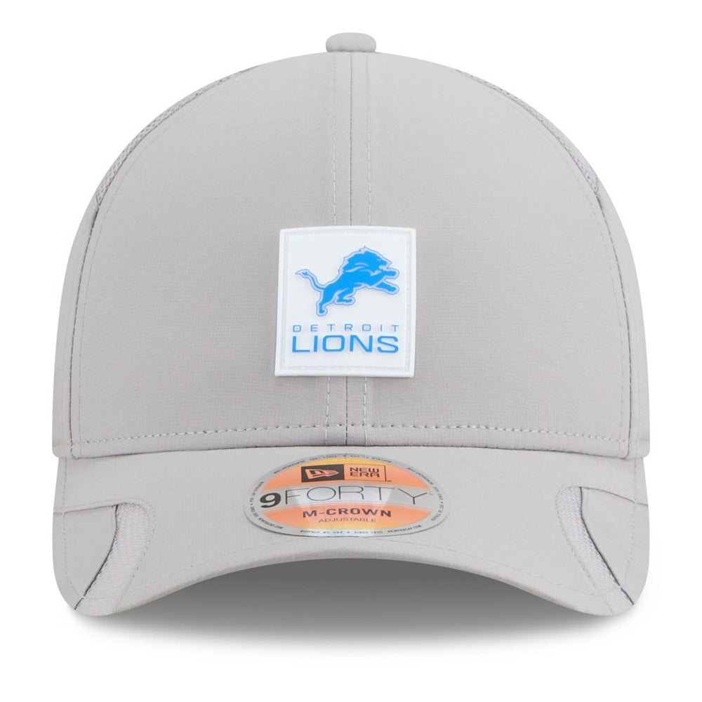 Detroit Lions New Era 2025 Sideline M-Crown 9FORTY Adjustable Hat Gray - NFL